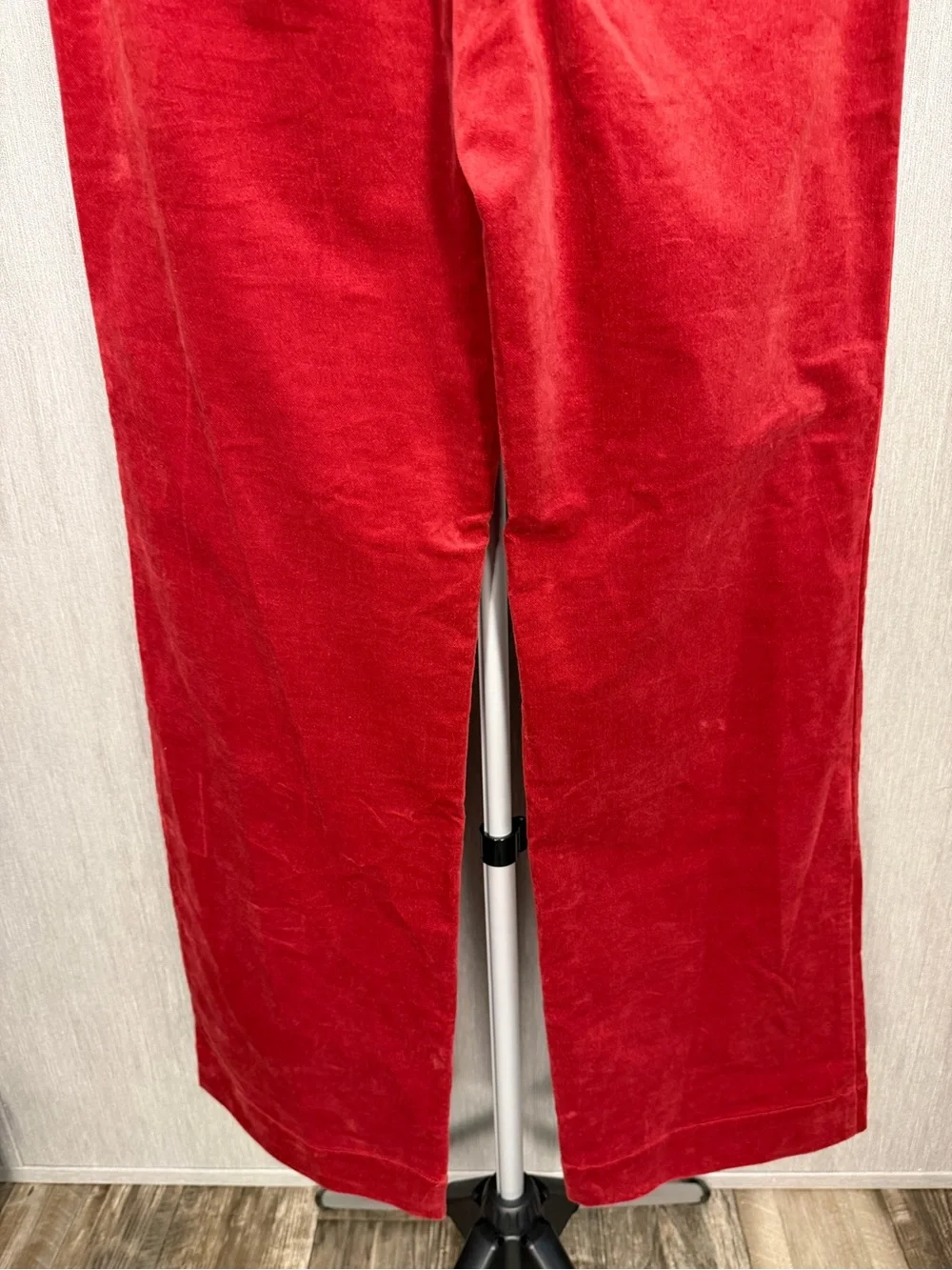 J. Crew Red Velvet Boot-Cut Pants Size 25T